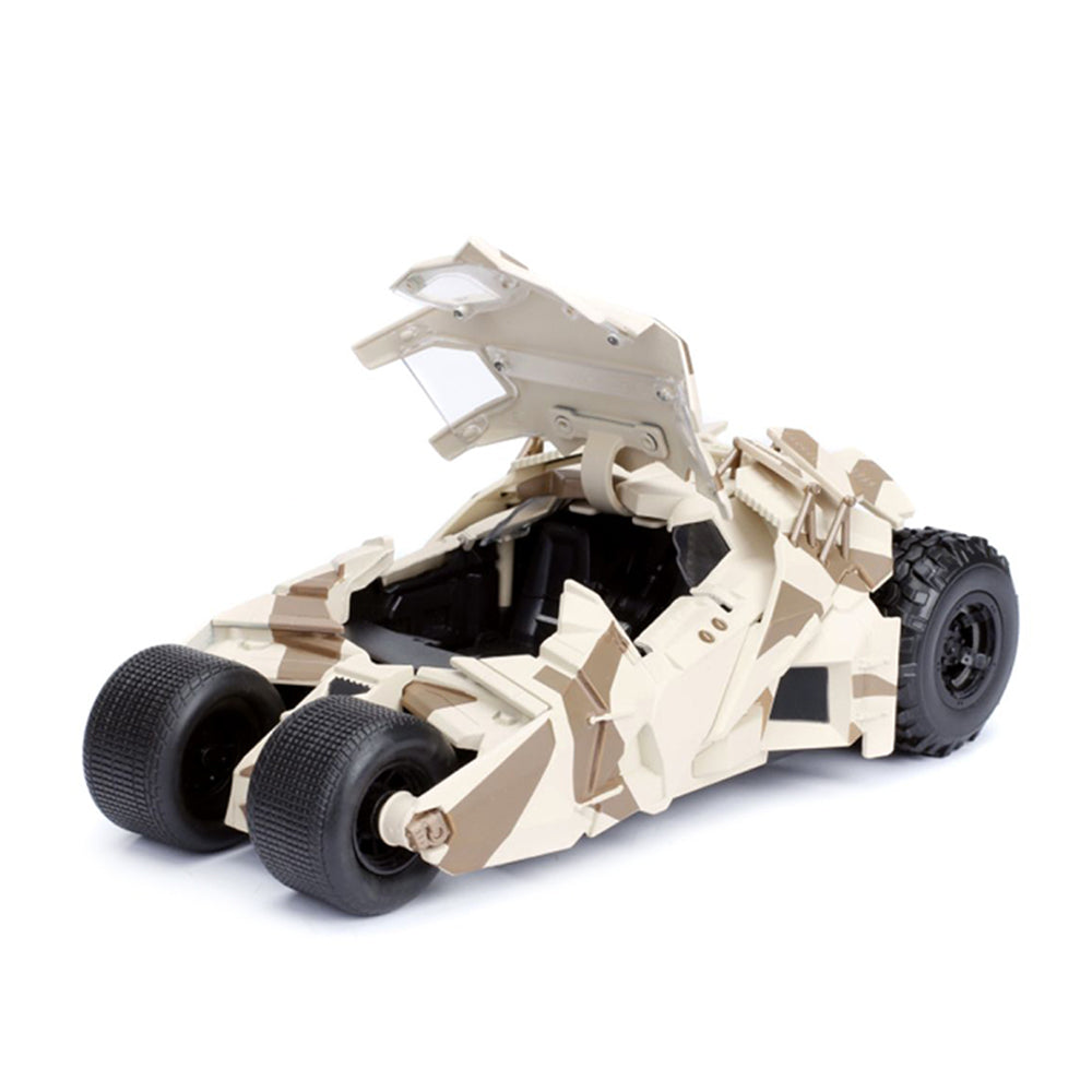 Jada 1:24 Scale Batman Dark Knight Batmobile Camo & Batman Figure Diecast Model