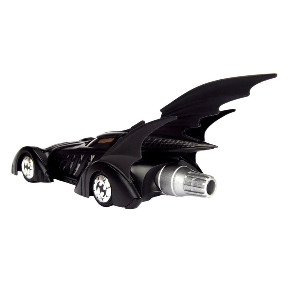 Jada 1:24 Scale Batman Forever Batmobile & Batman Figure Black Diecast Toy Model
