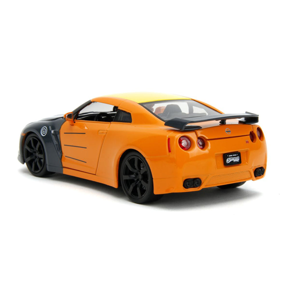 Jada 1:24 Scale Naruto 2009 Nissan GT-R R35 With Naruto Figure Diecast Model
