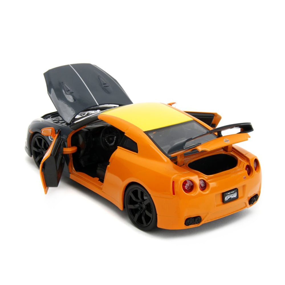 Jada 1:24 Scale Naruto 2009 Nissan GT-R R35 With Naruto Figure Diecast Model