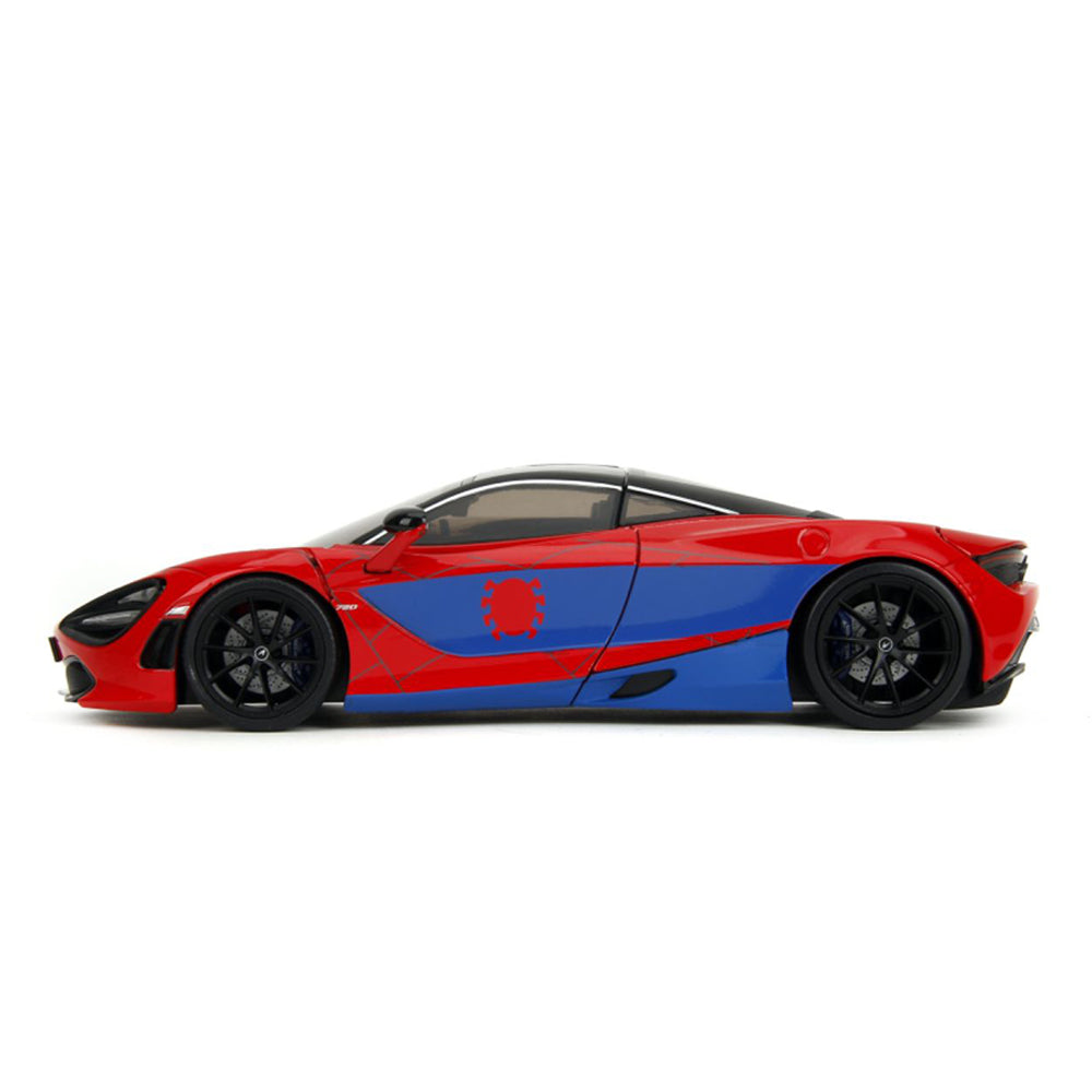 Jada 1:24 Scale Hollywood Rides Spider-Man With McLaren 720S Diecast Car Model