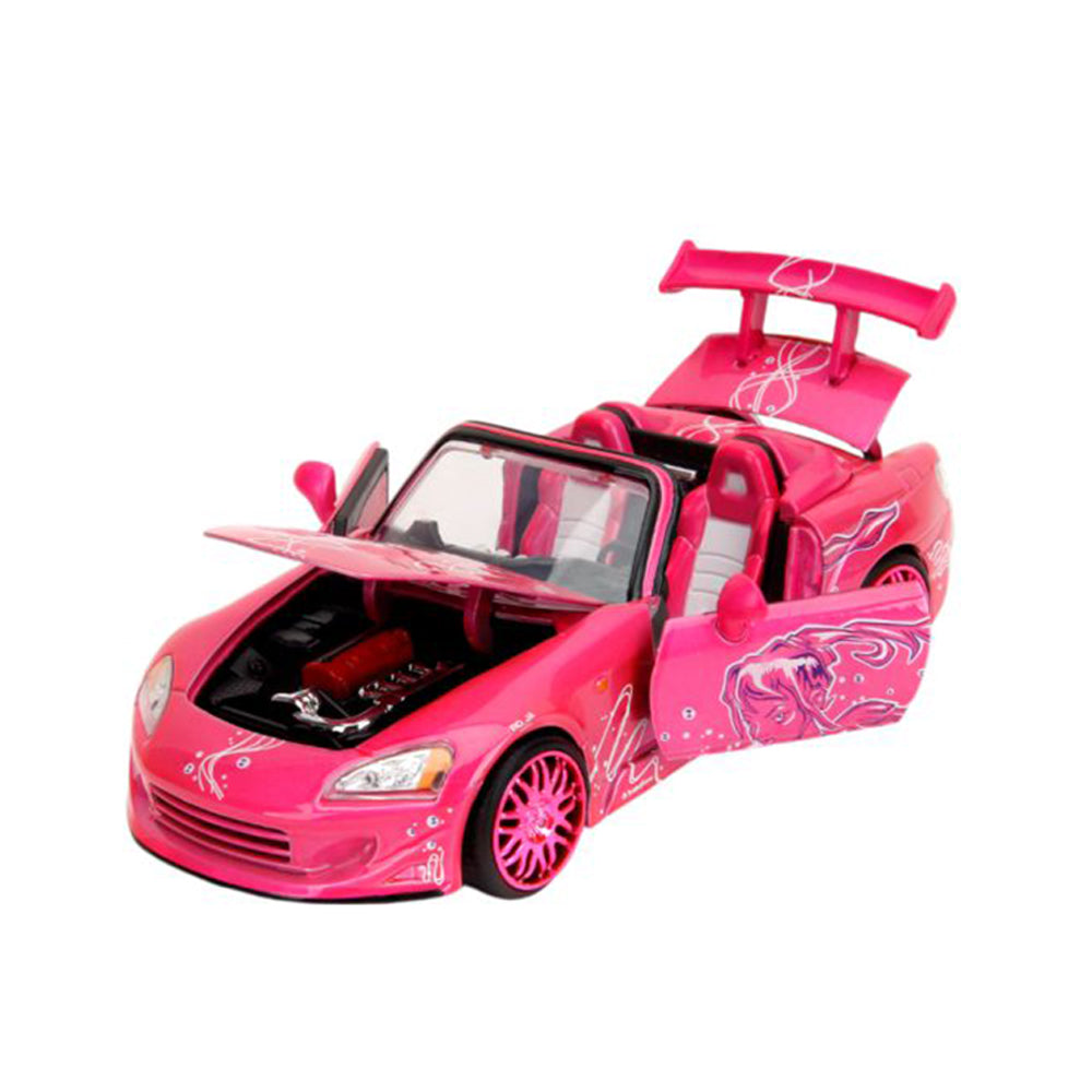 Jada 1:24 Scale Pink Slips Suki's Honda S2000 Pink Diecast Car Model