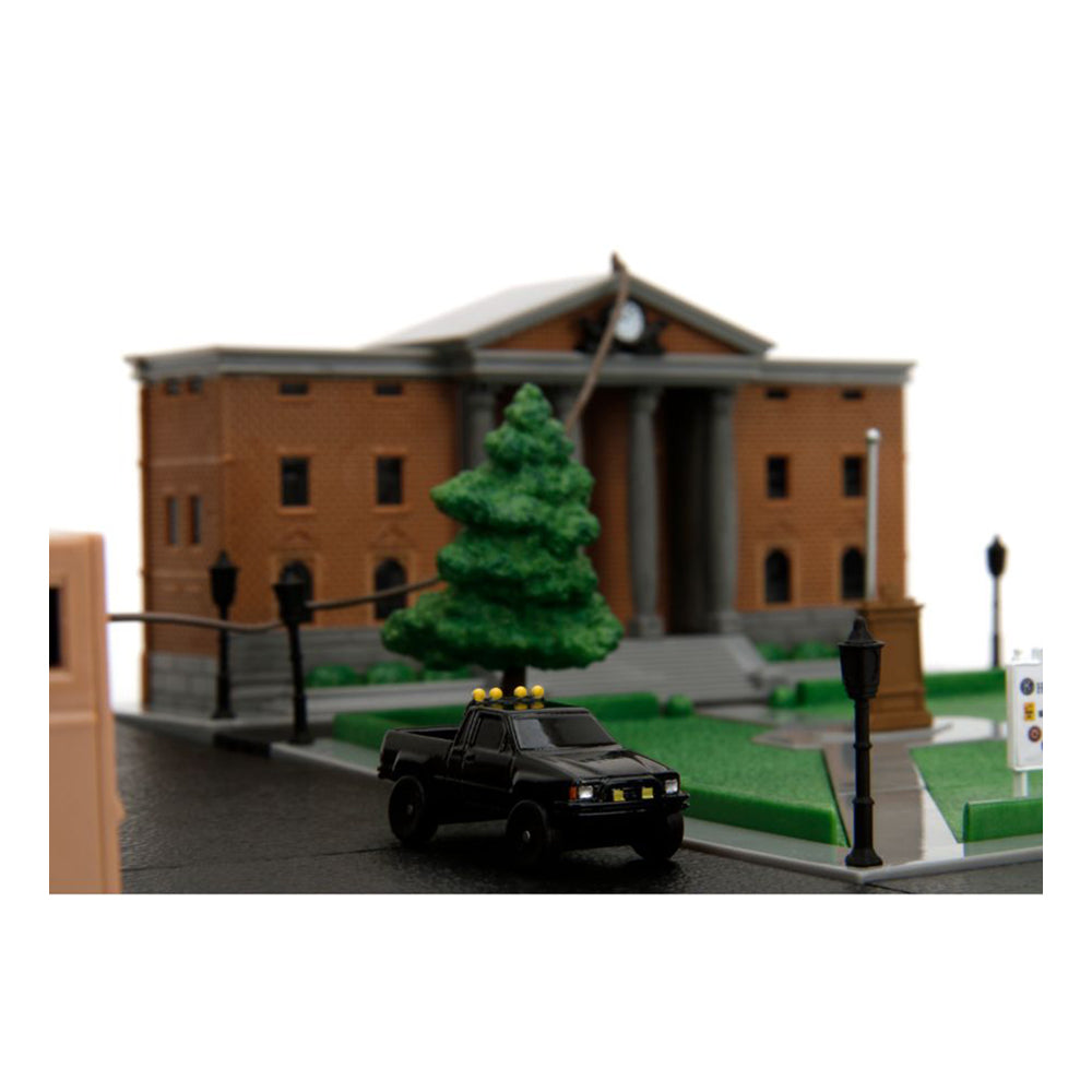 Jada Back To The Future Nano Scene Hill Valley Courthouse Diecast Set Model