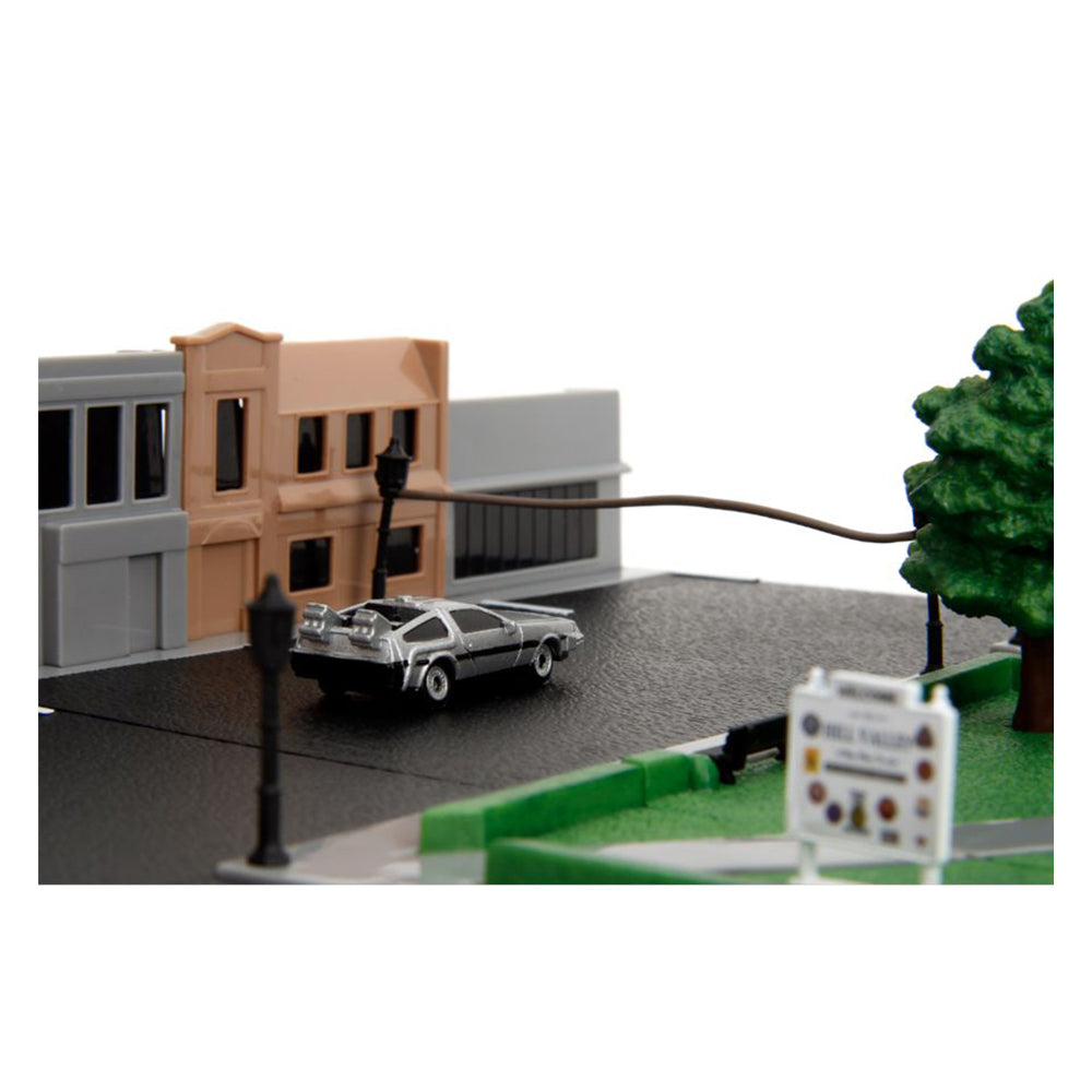 Jada Back To The Future Nano Scene Hill Valley Courthouse Diecast Set Model