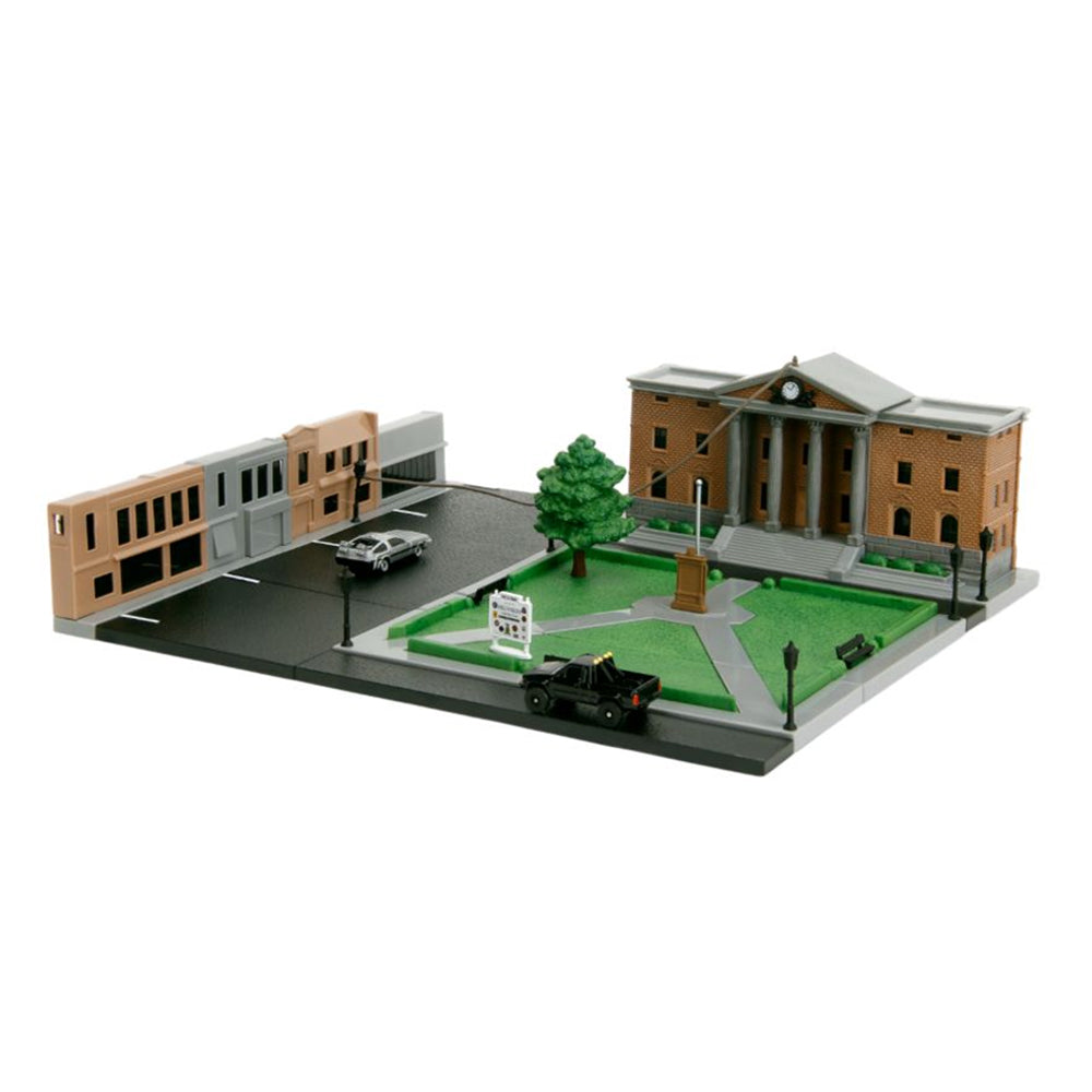 Jada Back To The Future Nano Scene Hill Valley Courthouse Diecast Set Model