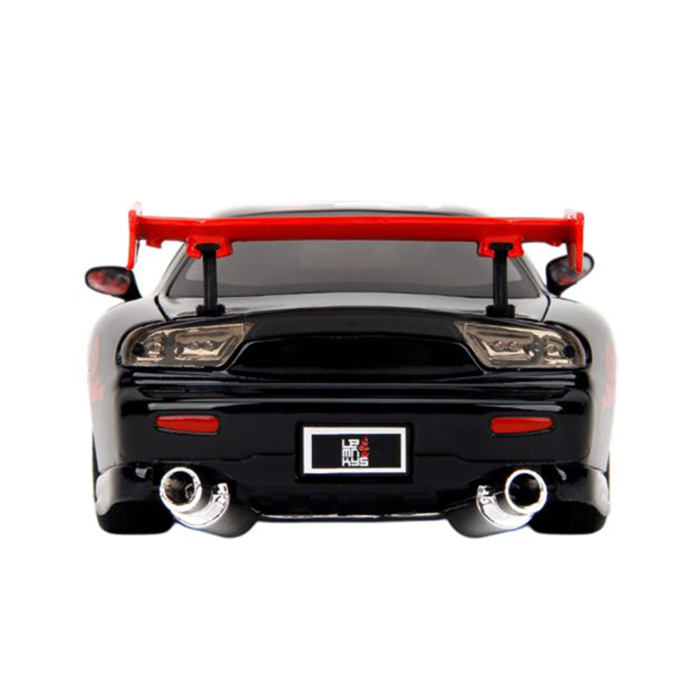 Jada 1:24 Scale Lab Monkeys Mazda RX7 With Saru Figure Diecast Vehicle