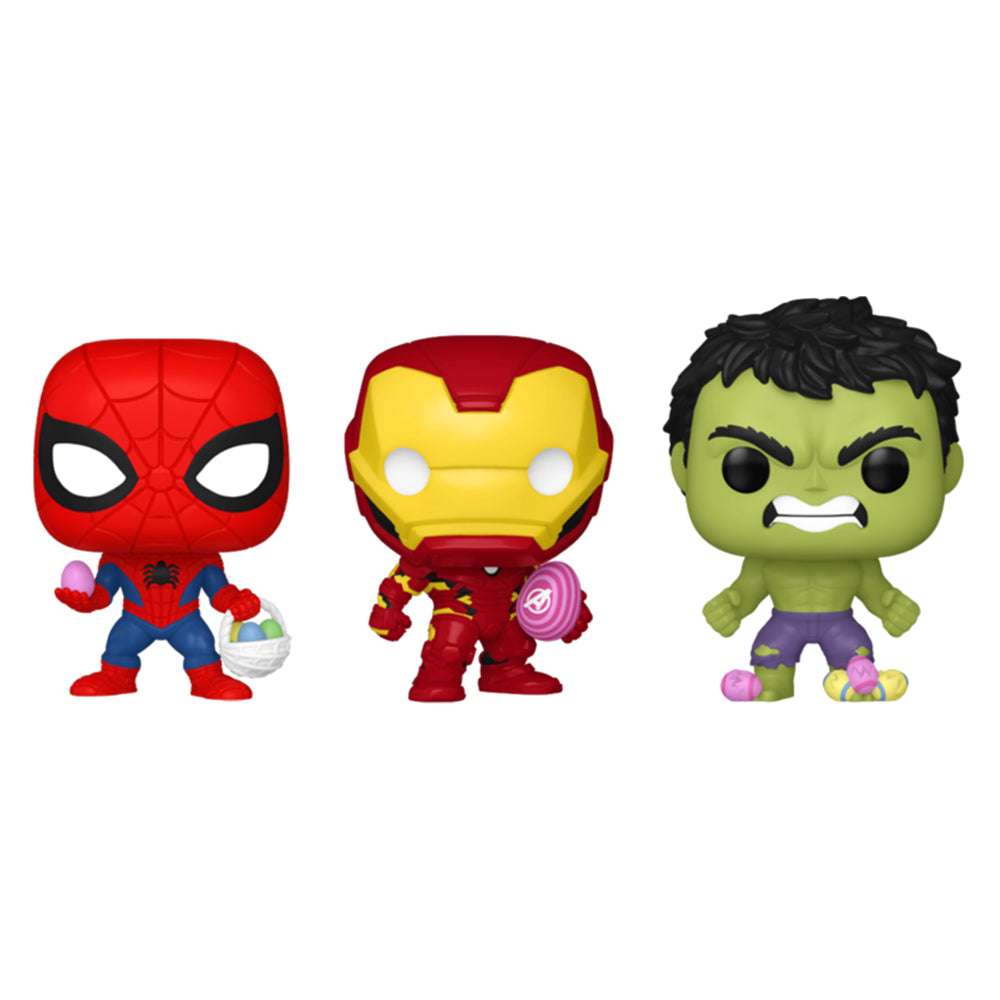 Funko The Hulk Spider-Man & Iron Man Easter Pocket Pop! Vinyl Figure Collectible
