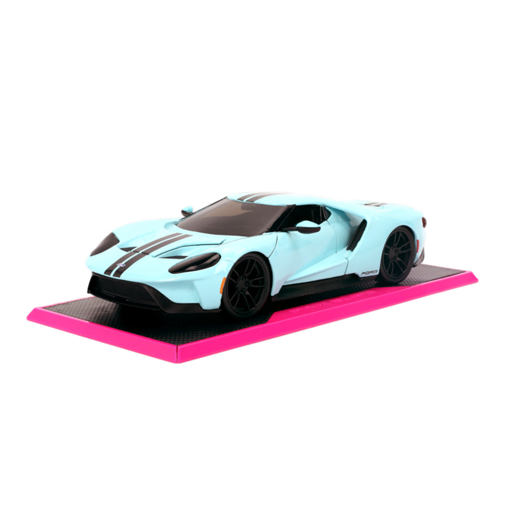 Jada 1:24 Scale Pink Slips 2017 Ford GT Blue Diecast Car Model