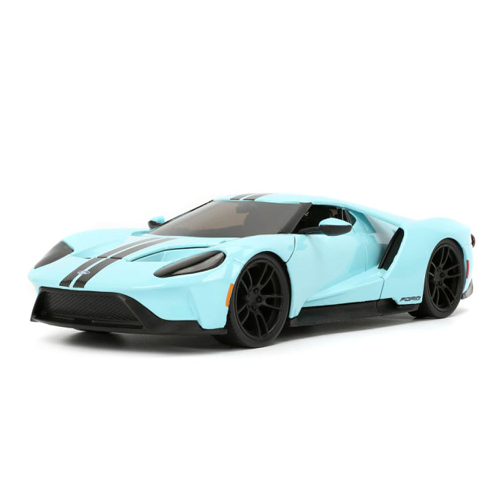 Jada 1:24 Scale Pink Slips 2017 Ford GT Blue Diecast Car Model