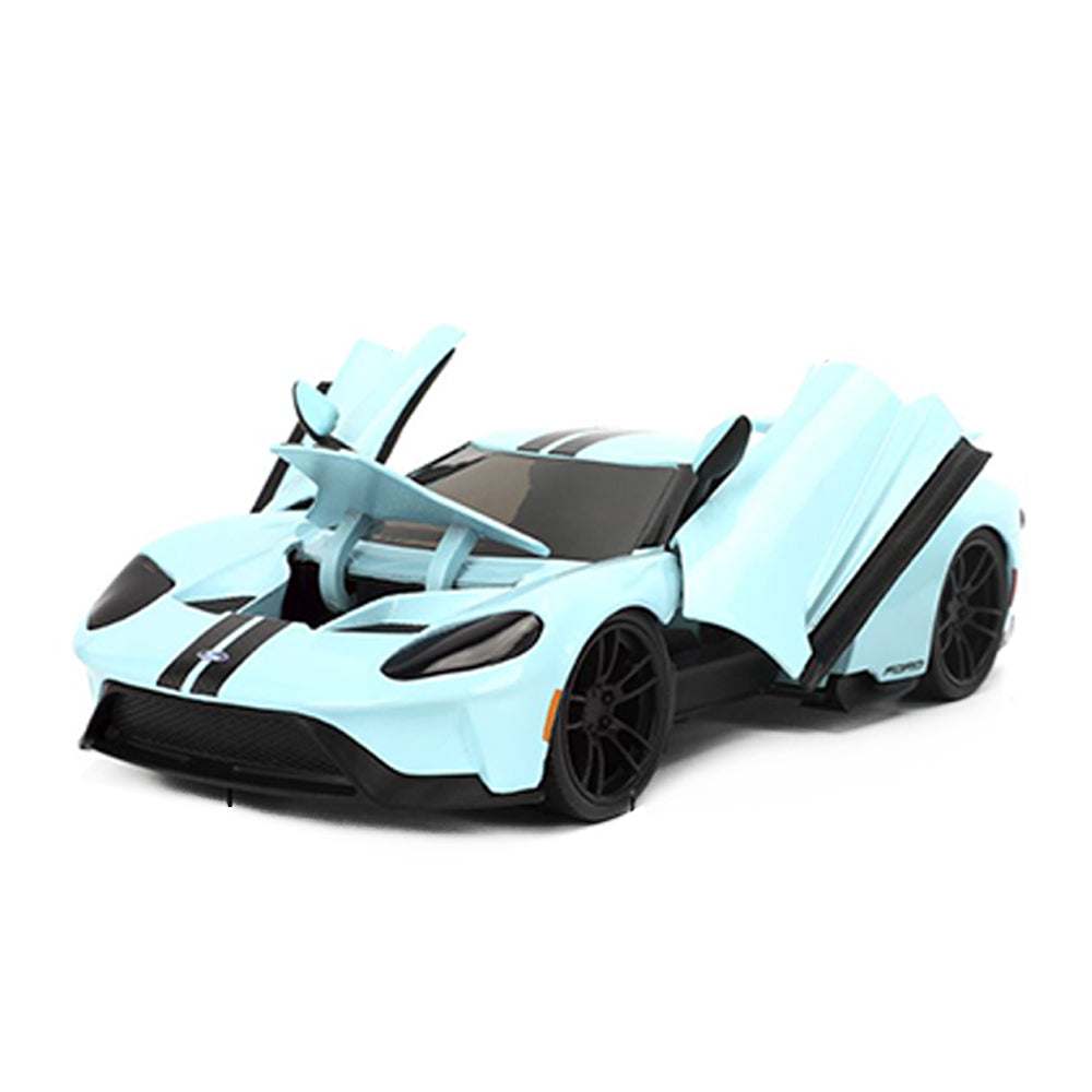 Jada 1:24 Scale Pink Slips 2017 Ford GT Blue Diecast Car Model