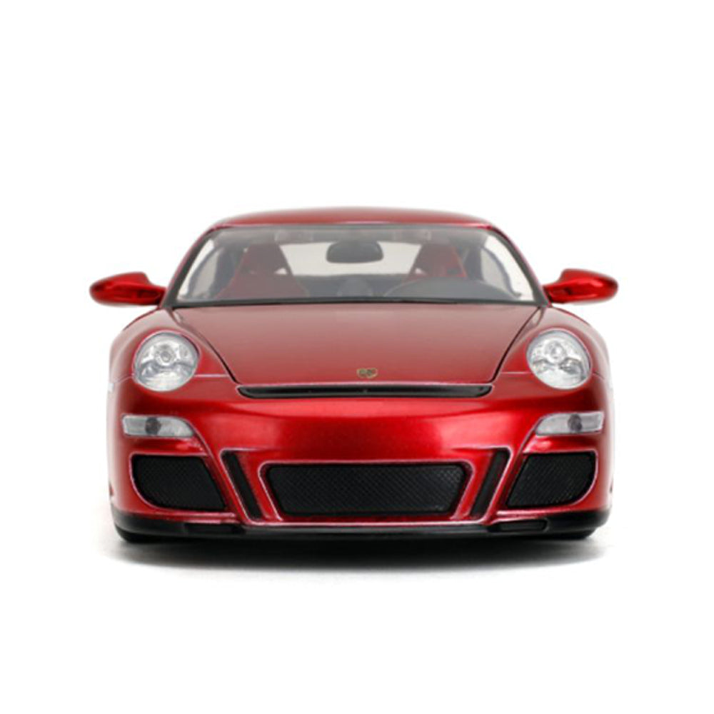 Jada 1:24 Scale Pink Slips Porsche 911 Turbo 997 Red Diecast Car Model