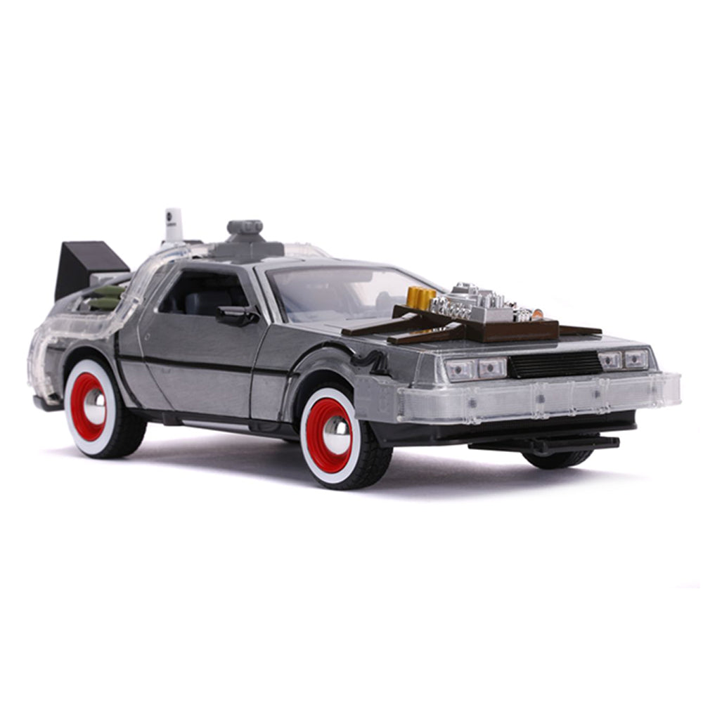 Jada 1:24 Scale Back To The Future Part 3 DeLorean Time Machine Diecast Vehicle