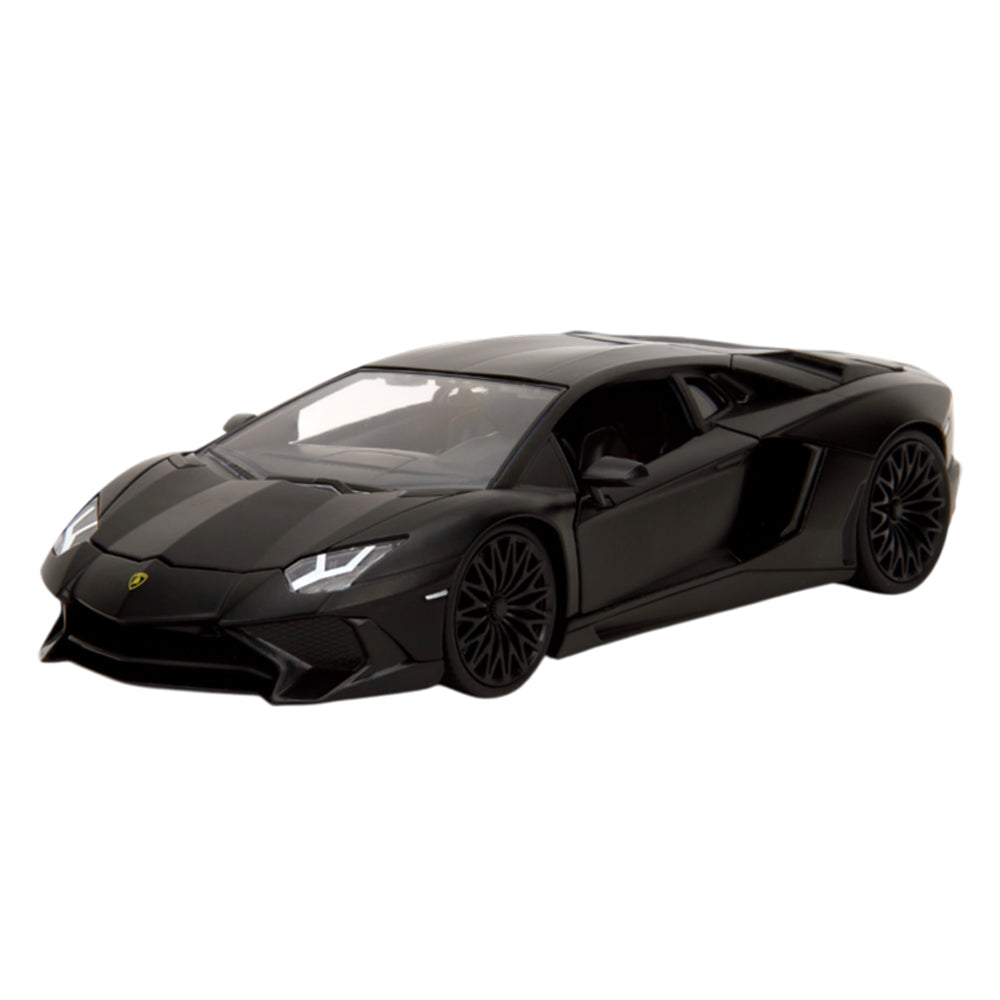 Jada 1:24 Scale Fast And Furious Shaw's Lamborghini Aventador Black Diecast Car