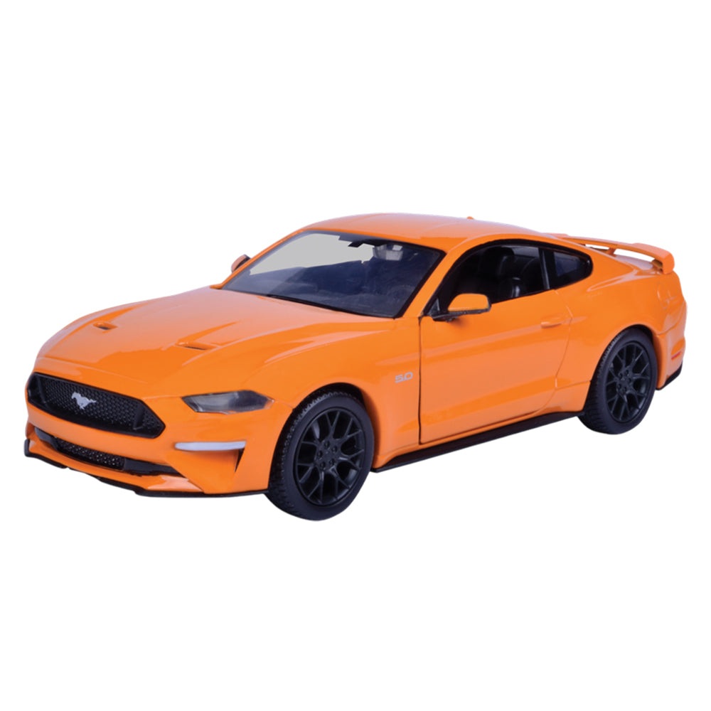 Motormax 1:24 Scale Timeless Legends 2018 Ford Mustang GT Orange Diecast Car