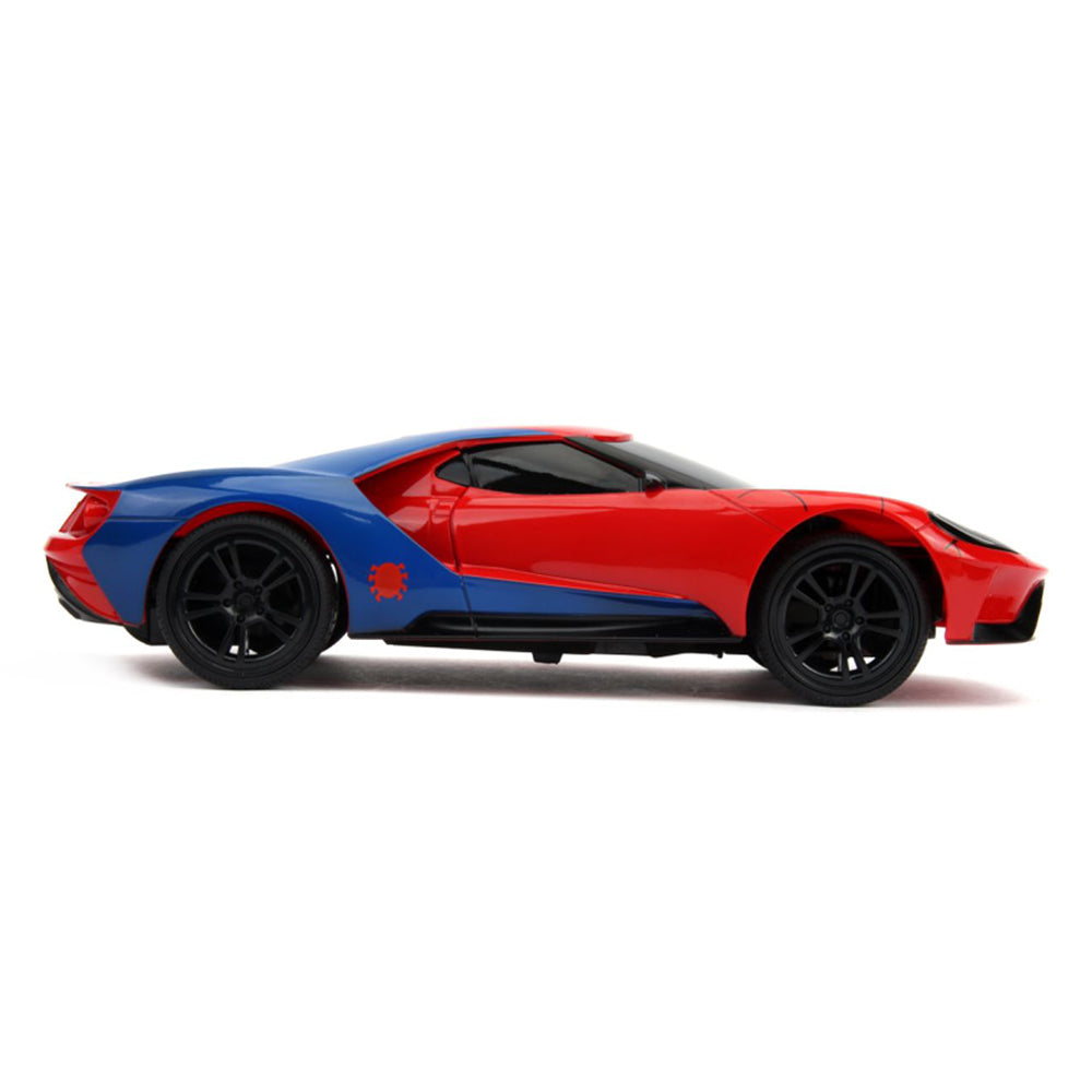 Jada 1:16 Scale Marvel Spider-Man 2017 Ford GT Remote Control Vehicle