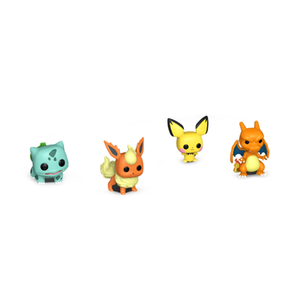 Funko Pokemon Bulbasaur Flareon Pichu & Charizard Bitty Pop! Figure Collectible
