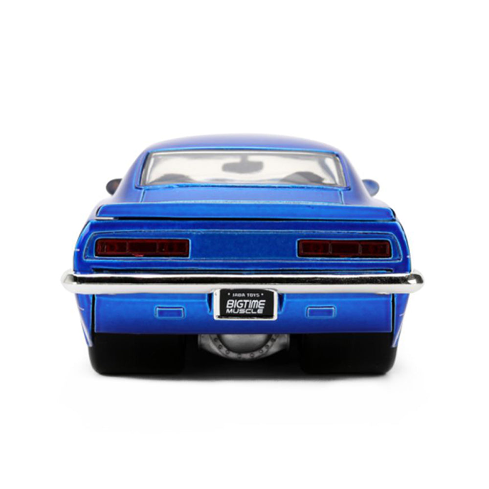 Jada 1:24 Scale Big Time Muscle 1969 Chevrolet Camaro Blue Diecast Model Car