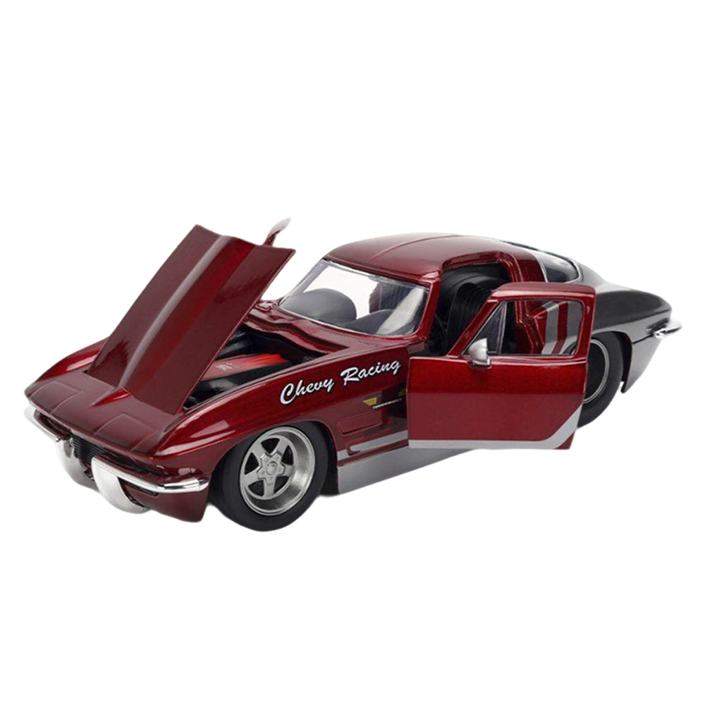 Jada 1:24 Scale Big Time Muscle 1963 Chevrolet Corvette Stingray Diecast Car