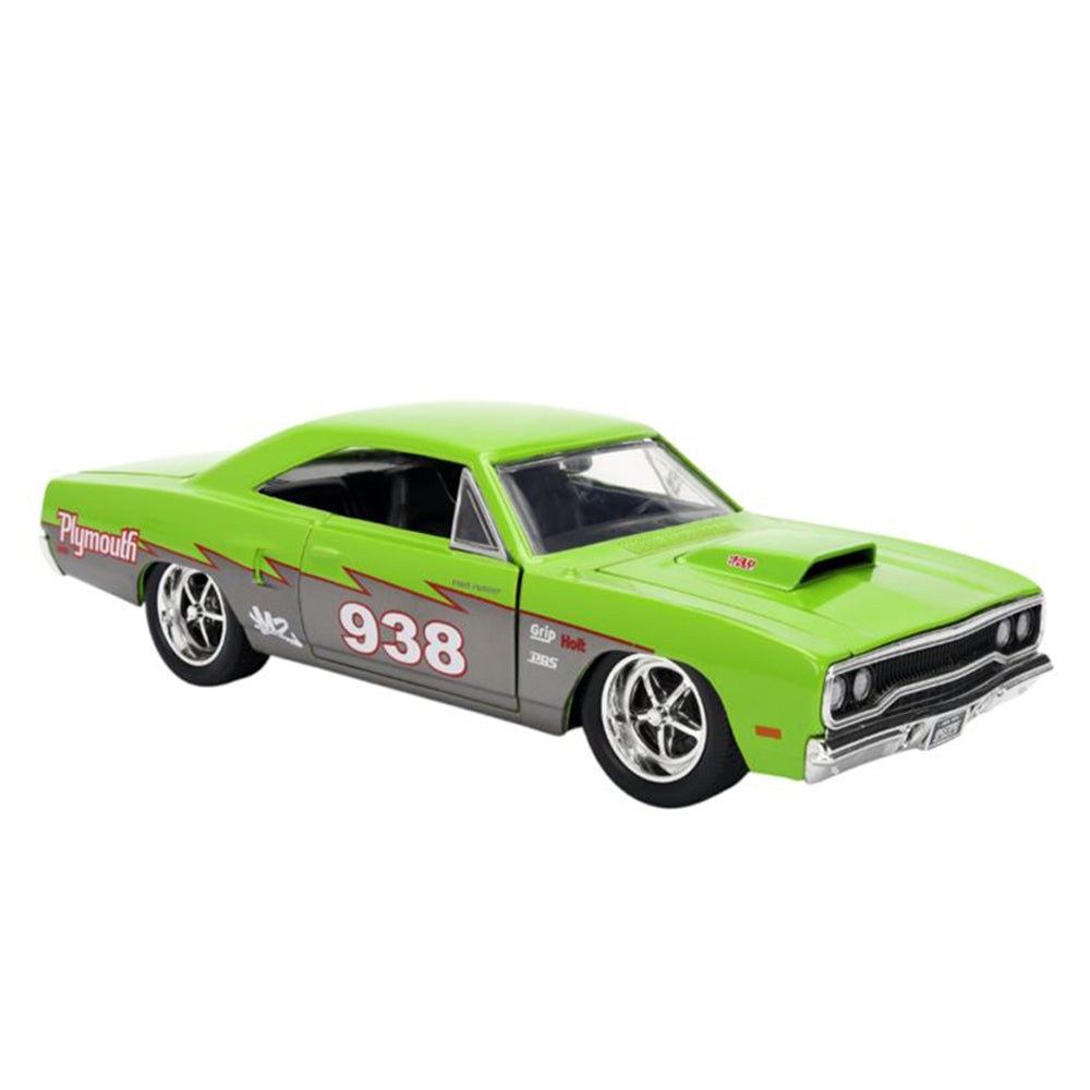 Jada 1:24 Scale Big Time Muscle 1970 Plymouth Road Runner #938 Diecast Car
