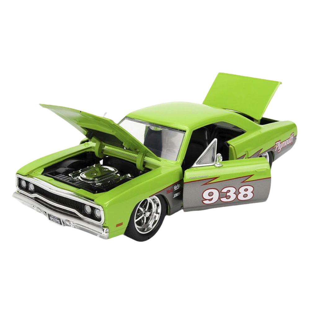 Jada 1:24 Scale Big Time Muscle 1970 Plymouth Road Runner #938 Diecast Car