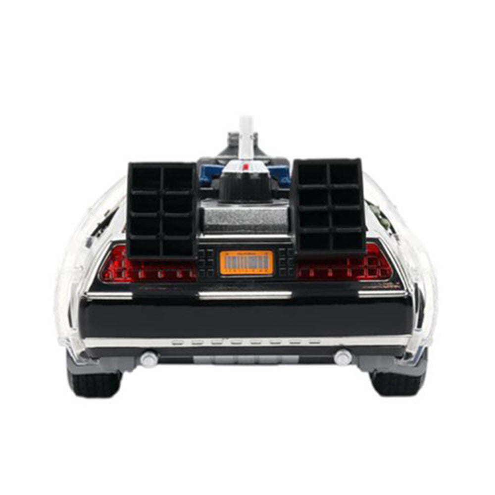 Jada 1:24 Scale Back To The Future Delorean Time Machine Chrome Diecast Car
