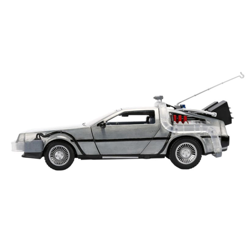 Jada 1:24 Scale Back To The Future Delorean Time Machine With Truck Box Diecast Car