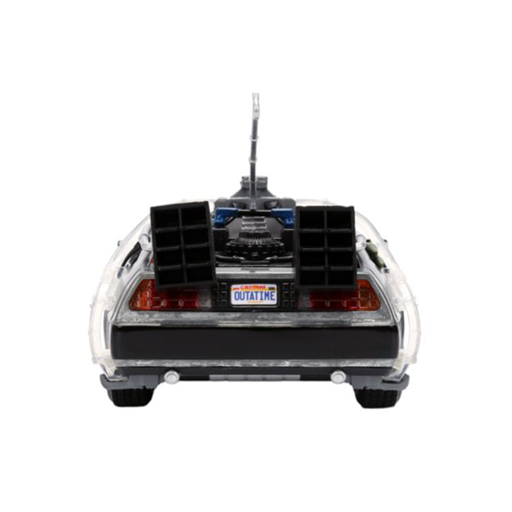 Jada 1:24 Scale Back To The Future Delorean Time Machine With Truck Box Diecast Car