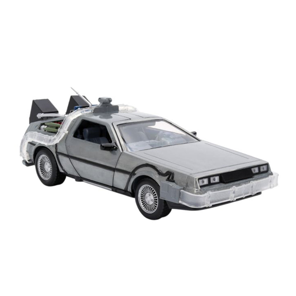 Jada 1:24 Scale Back To The Future Delorean Time Machine With Truck Box Diecast Car
