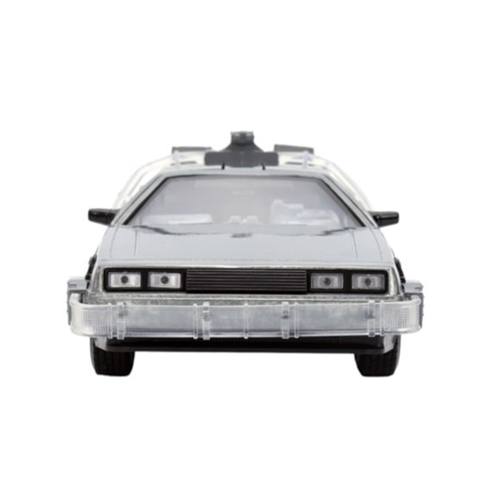 Jada 1:24 Scale Back To The Future Delorean Time Machine With Truck Box Diecast Car