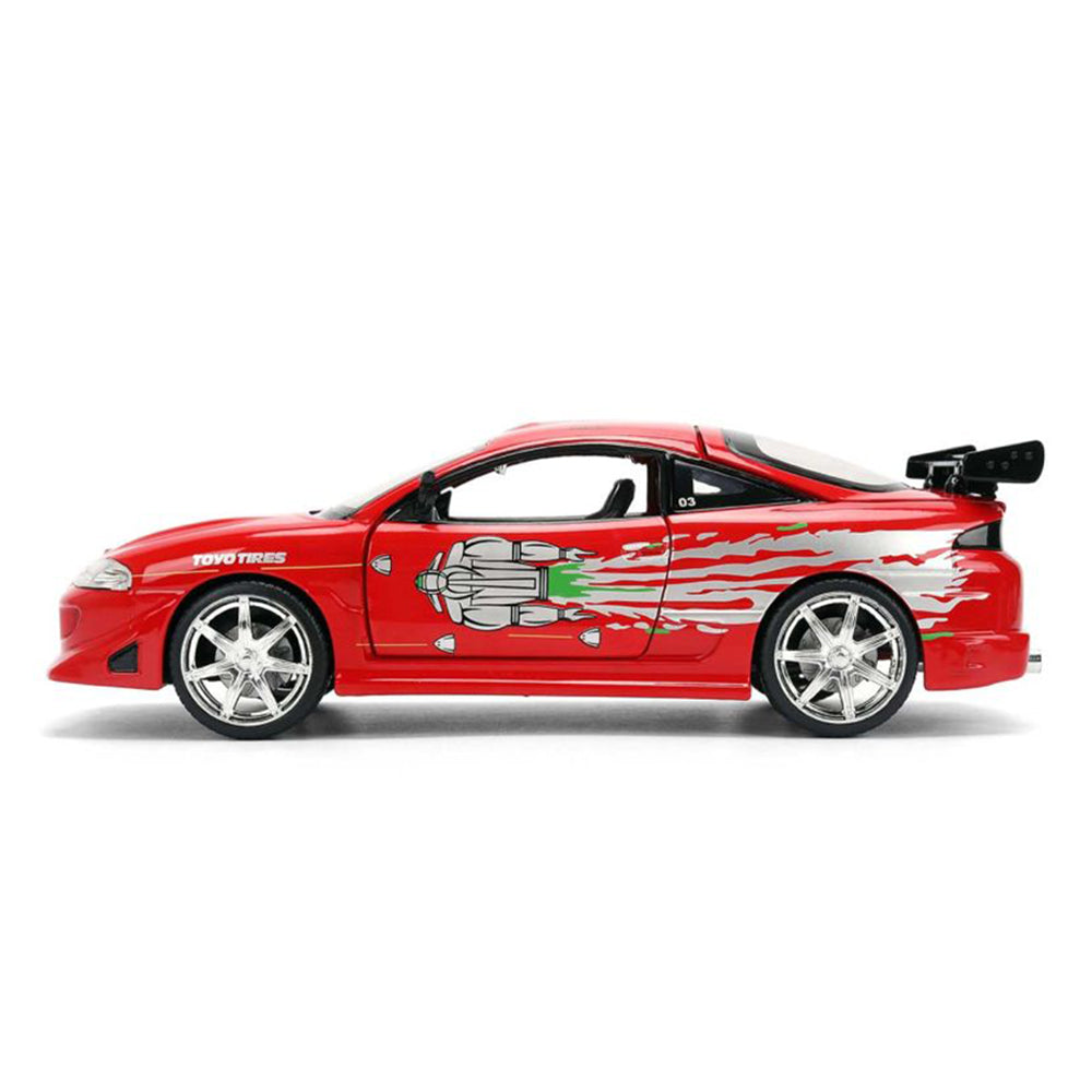 Jada 1:24 Scale Fast & Furious Brian's Mitsubishi Eclipse Red Diecast Car Model