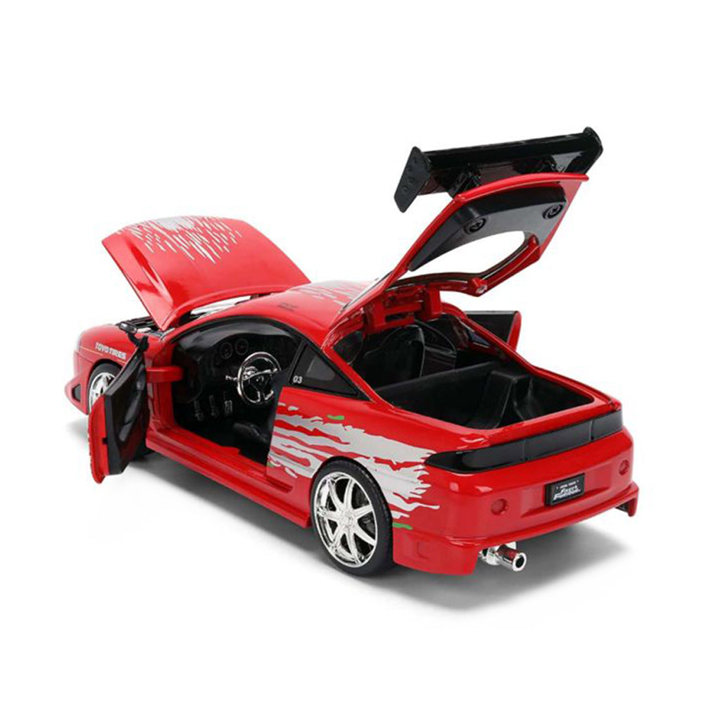 Jada 1:24 Scale Fast & Furious Brian's Mitsubishi Eclipse Red Diecast Car Model