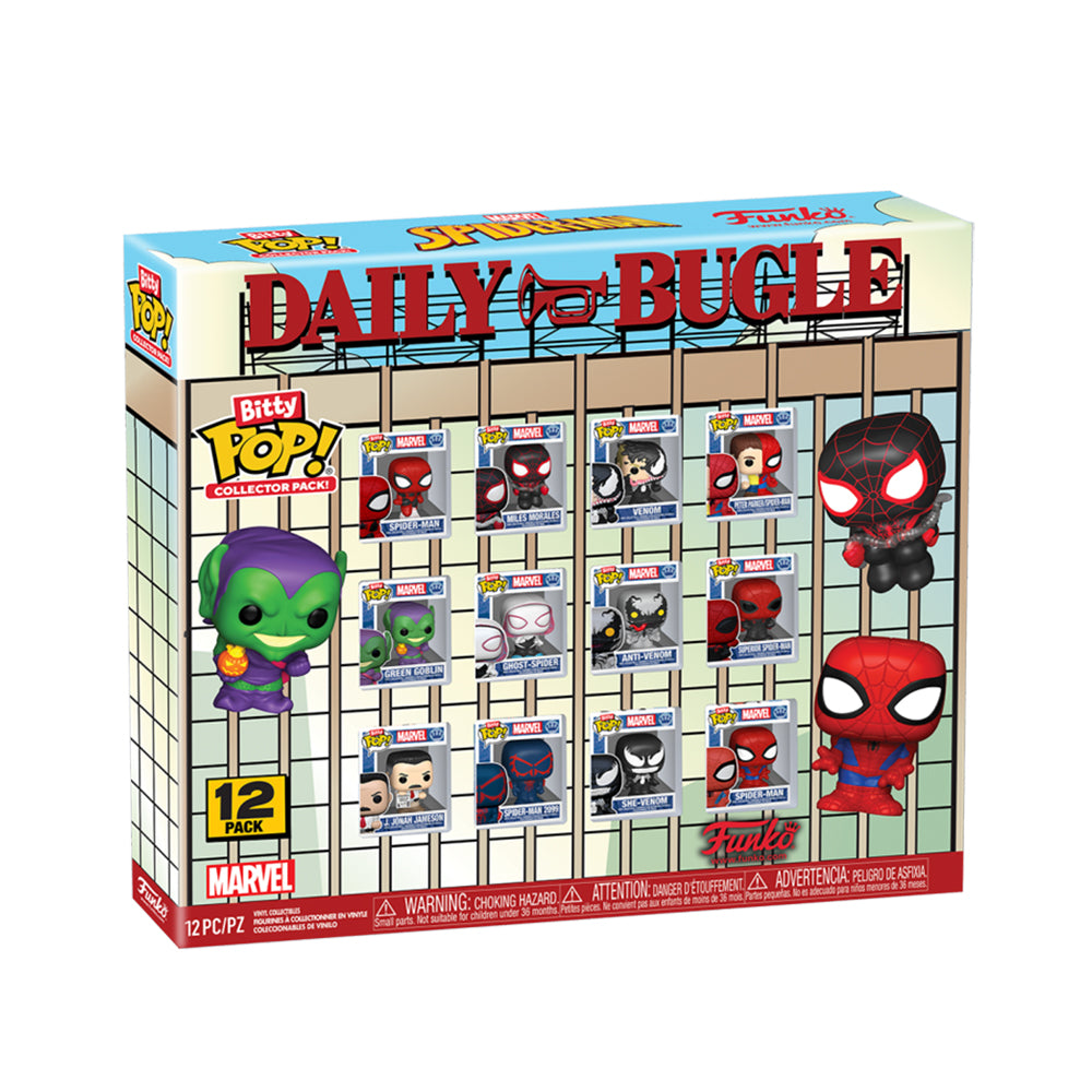 Funko Marvel Spider-Man Bitty Pop! Vinyl Figure Collector Pack 12-Pack
