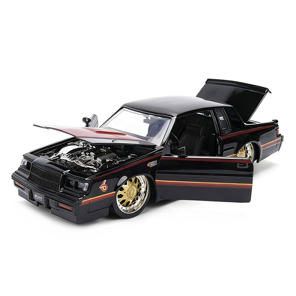 Jada 1:24 Scale Big Time Muscle 1987 Buick Grand National Black Diecast Model