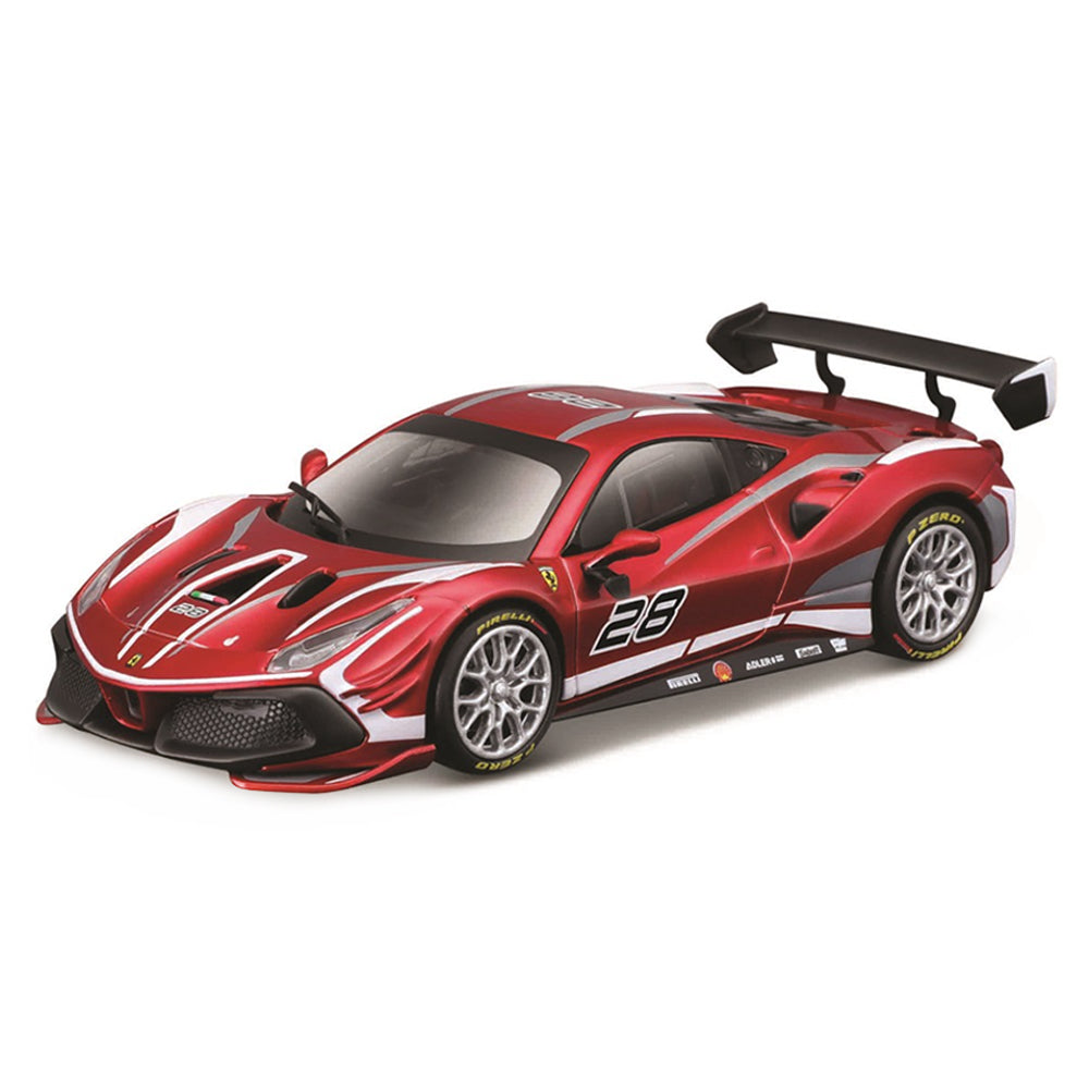 Bburago 1:43 Scale Ferrari Racing 2020 Ferrari 488 Challenge Evo #28 Model Car