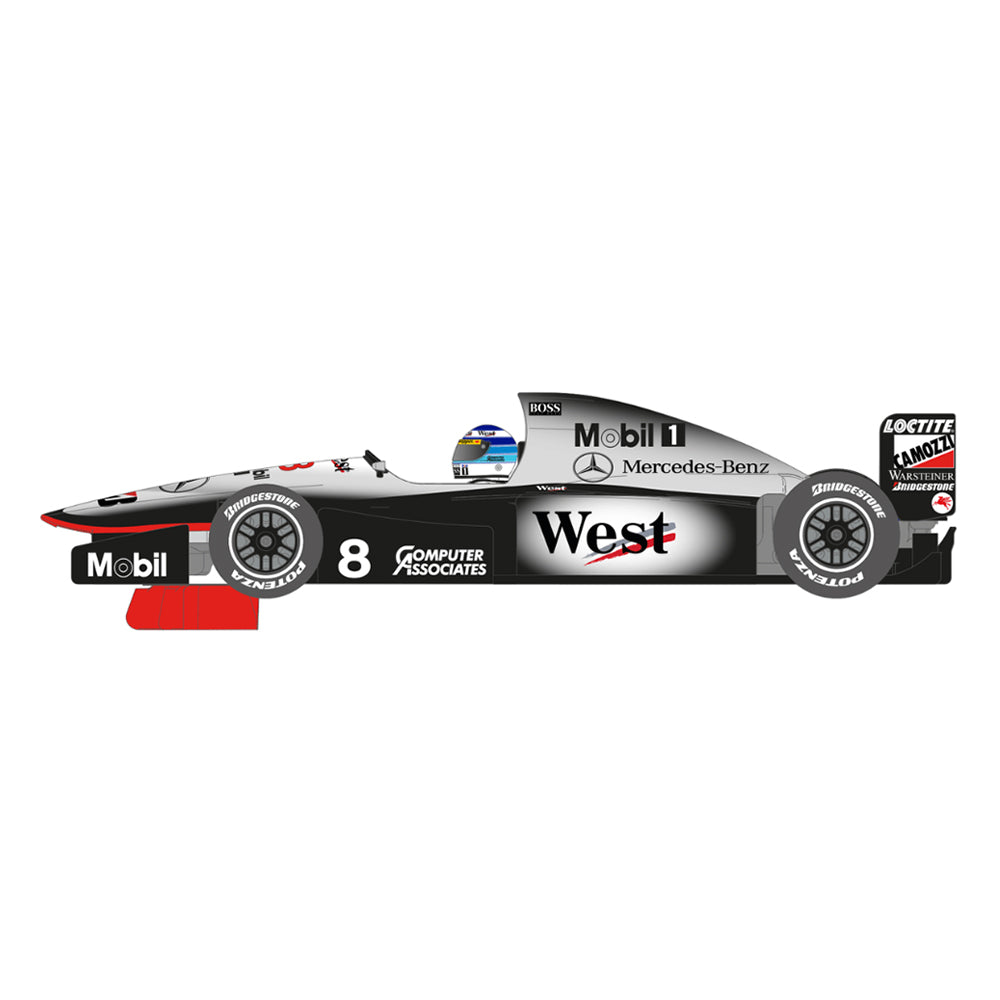 ScaleAuto 1:32 Scale Formula 90-97 1998 Mercedes MP4 West #8 Race Car