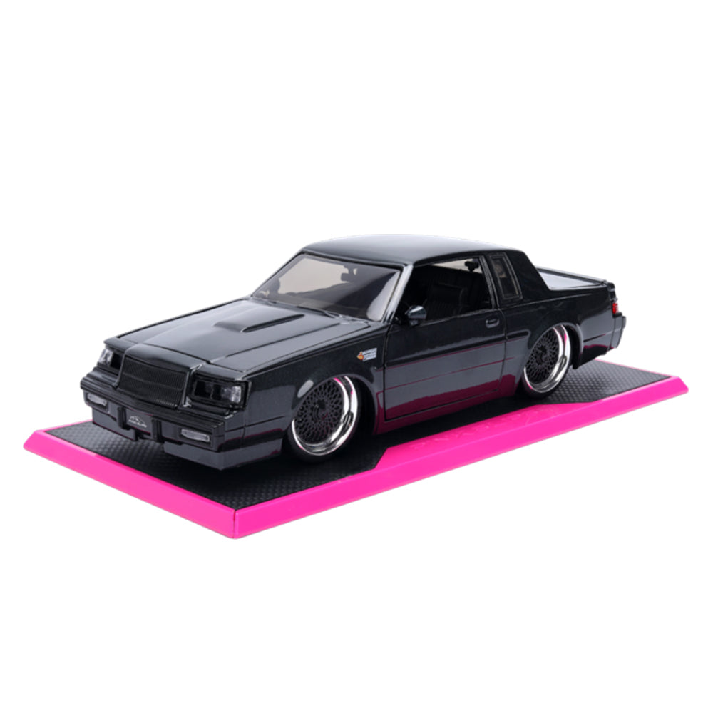 Jada 1:24 Scale Pink Slips 1987 Buick Grand National Black Diecast Car