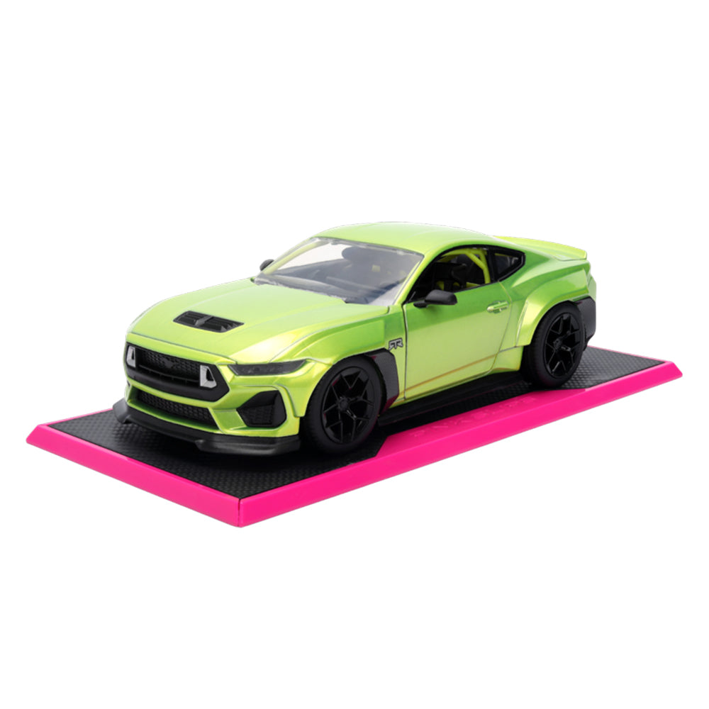 Jada 1:24 Scale Pink Slips 2025 Ford Mustang RTR Spec 5-D Green Diecast Car