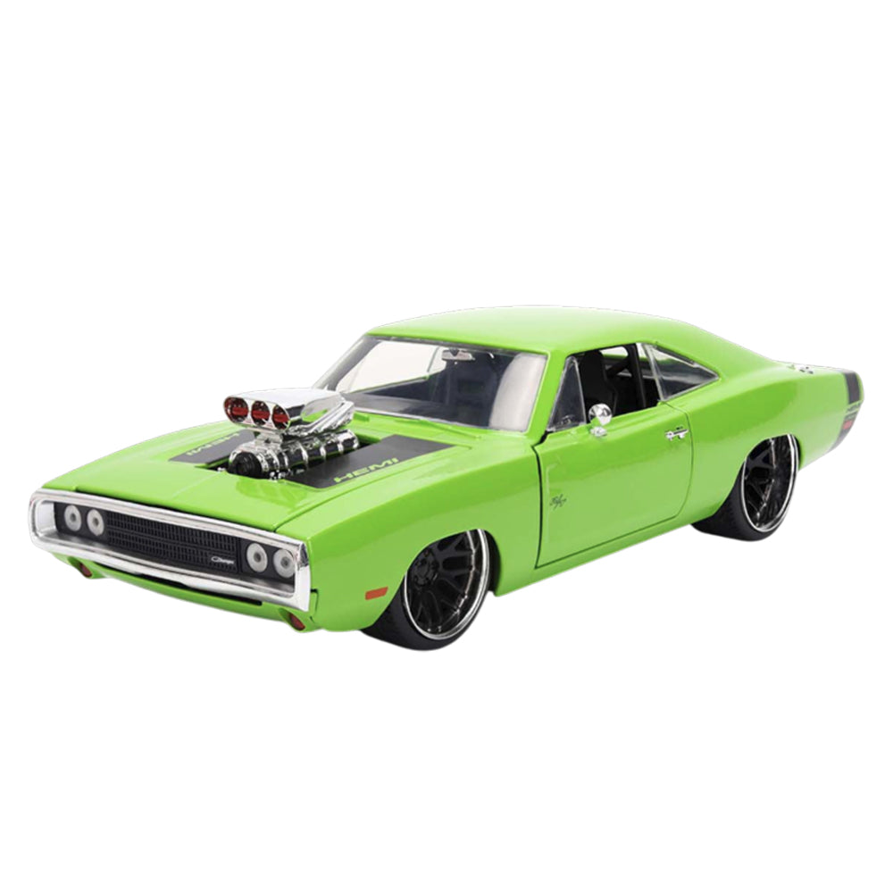 Jada 1:24 Scale Big Time Muscle 1970 Dodge Charger R/T Green Diecast Car