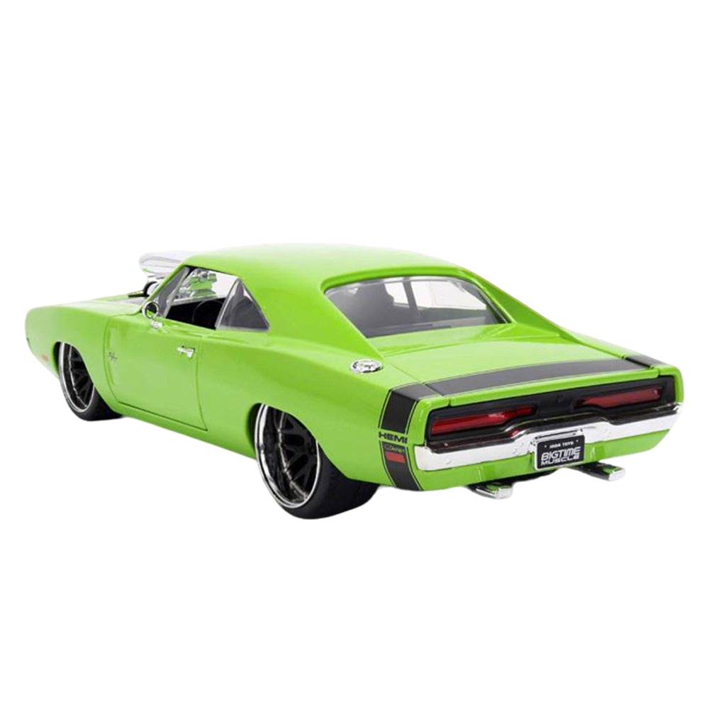 Jada 1:24 Scale Big Time Muscle 1970 Dodge Charger R/T Green Diecast Car