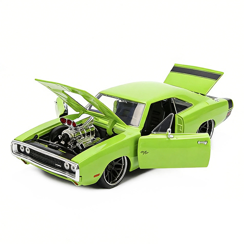 Jada 1:24 Scale Big Time Muscle 1970 Dodge Charger R/T Green Diecast Car