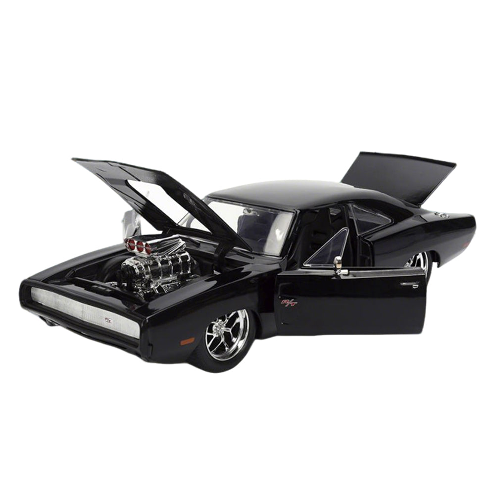 Jada 1:24 Scale Fast & Furious 1970 Dodge Charger Street Black Diecast Car