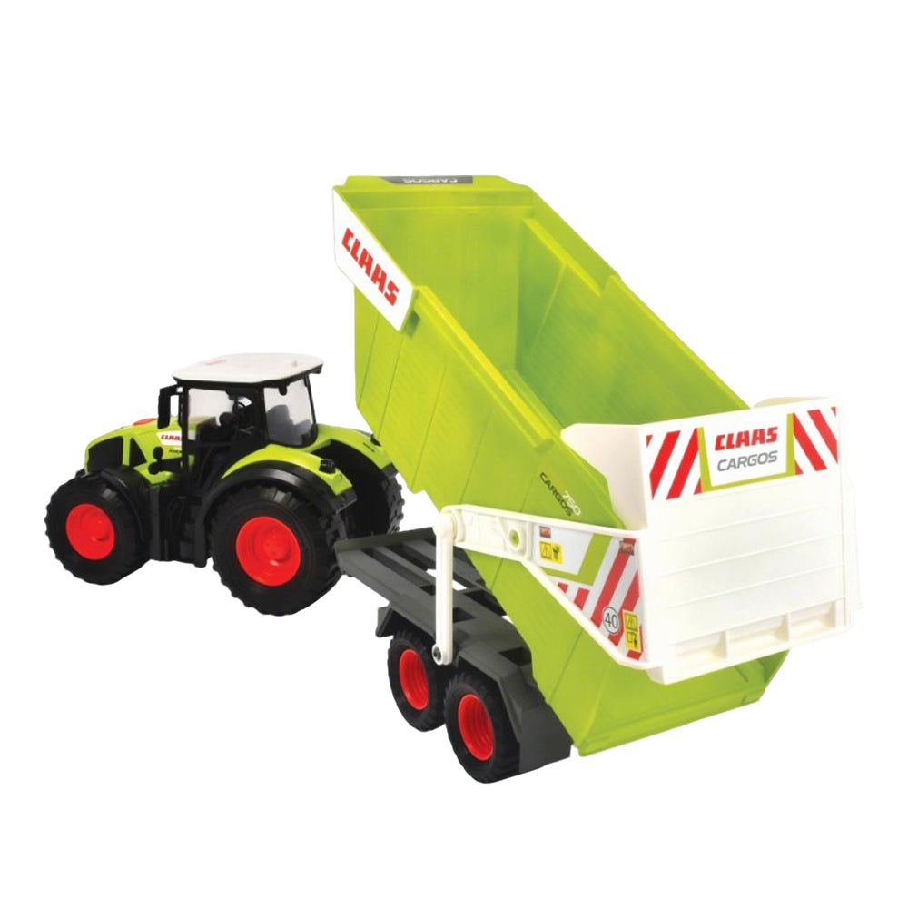 Dickie Toys CLAAS Farm Tractor & Trailer Sound & Light Vehicle Model