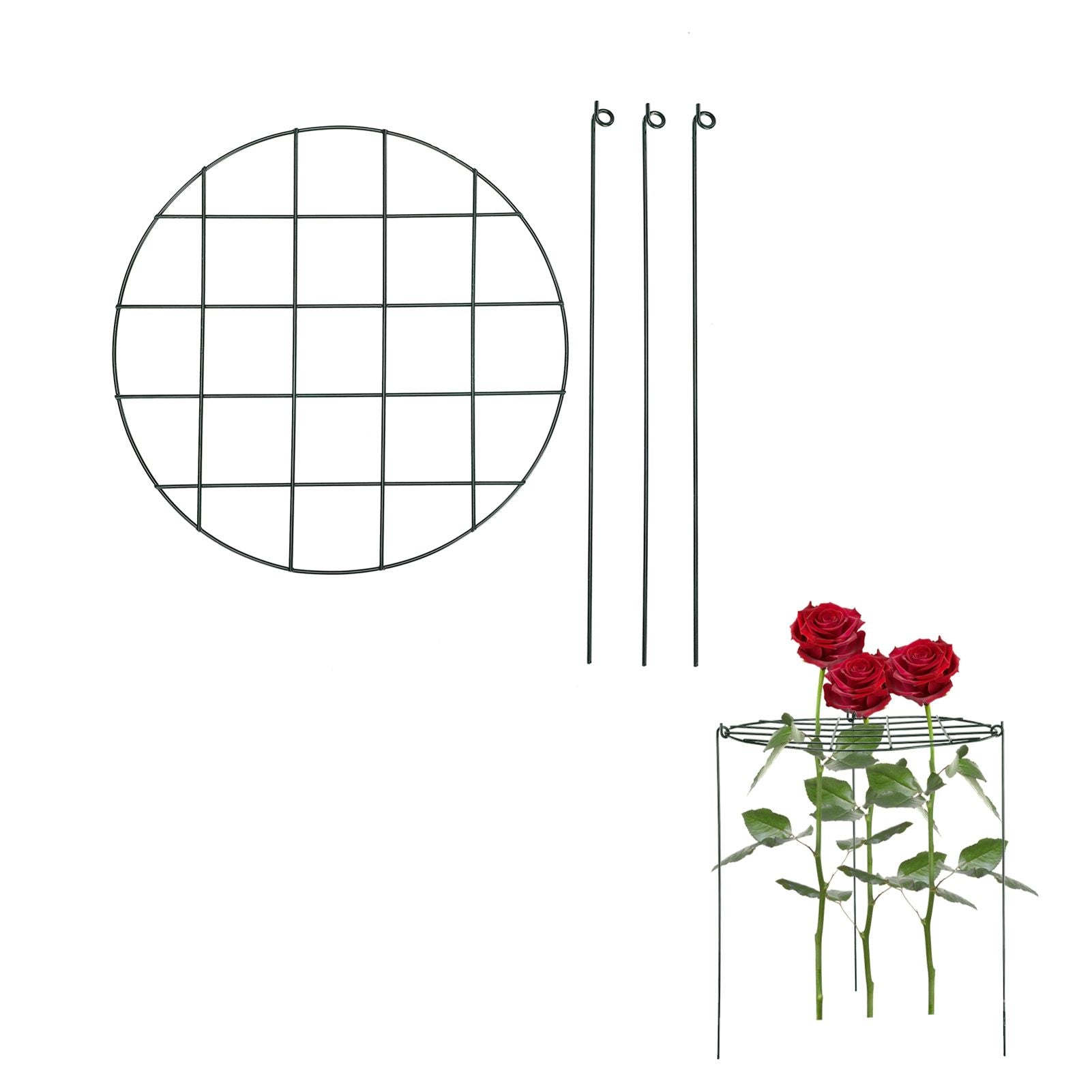 Garden Grid Shaped Iron Metal Plant Stand Strawberry Stand Plant Support Stake