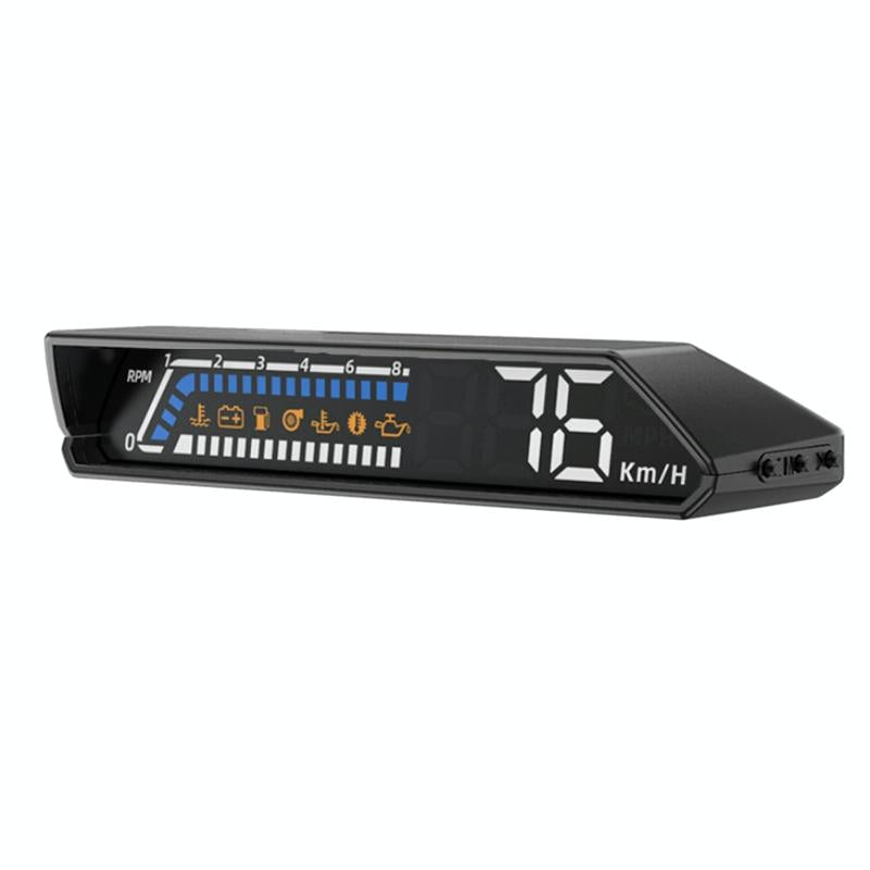 Vehicle Obd Head Up Display Multi Function Instrument For Oil Temp & Gearbox Monitoring - S100