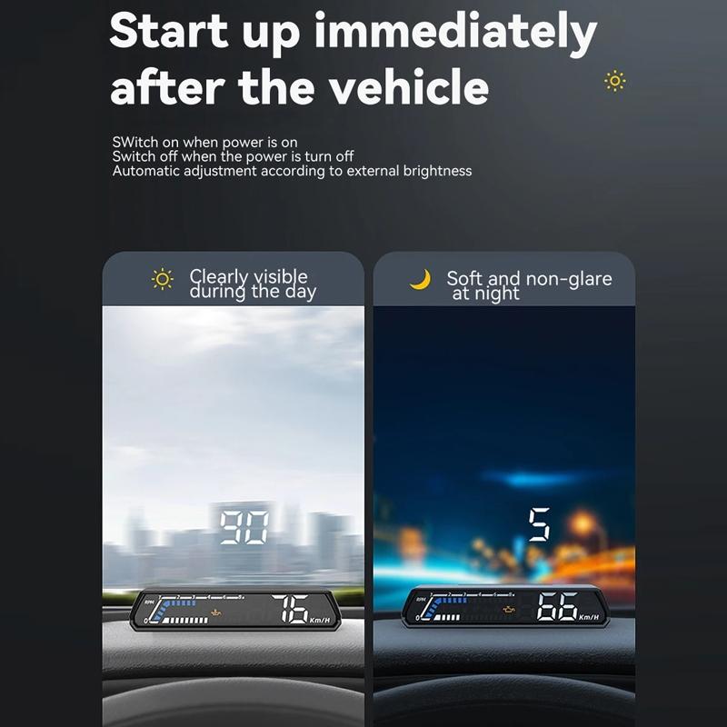 Vehicle Obd Head Up Display Multi Function Instrument For Oil Temp & Gearbox Monitoring - S101