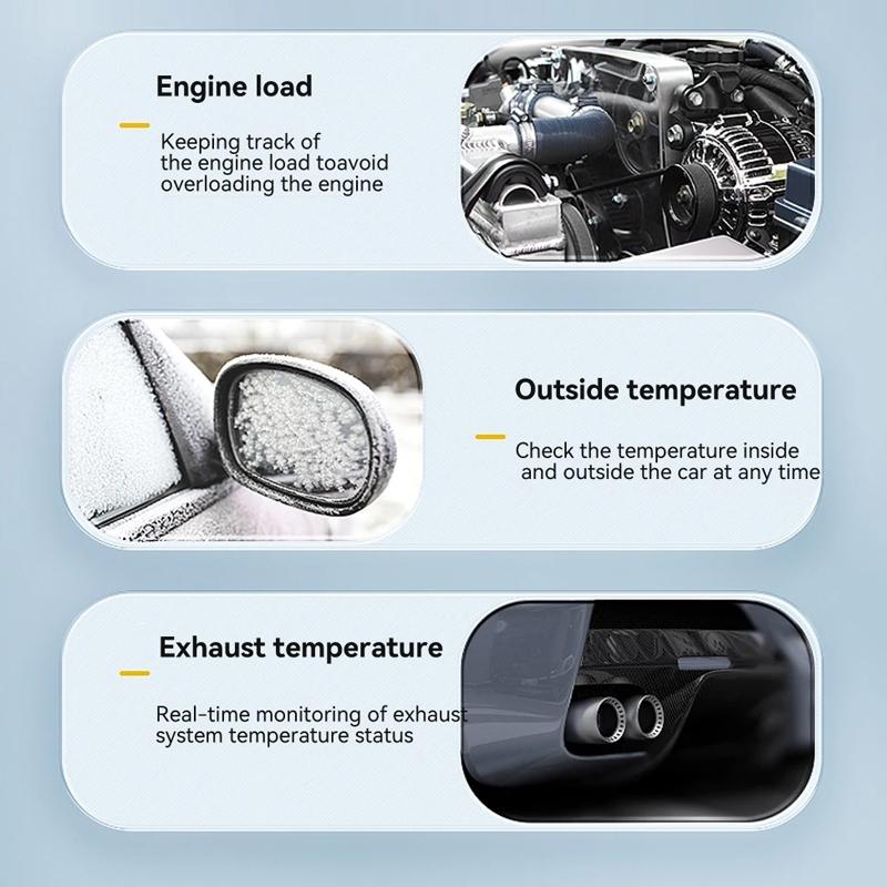 Vehicle Obd Head Up Display Multi Function Instrument For Oil Temp & Gearbox Monitoring - S101
