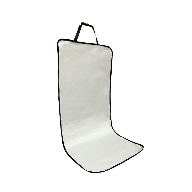 4 Pcs Light Grey Waterproof Pet Car Seat Cover - Scratch-Resistant Oxford Cloth for Dogs and Cats (106 x 49 cm)