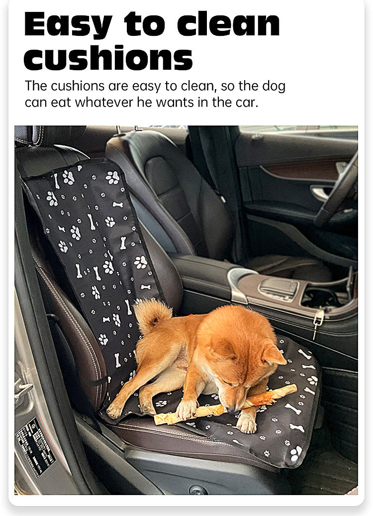 4 Pcs Pink Waterproof Pet Car Seat Cover - Scratch-Resistant Oxford Cloth for Dogs and Cats (106 x 49 cm)