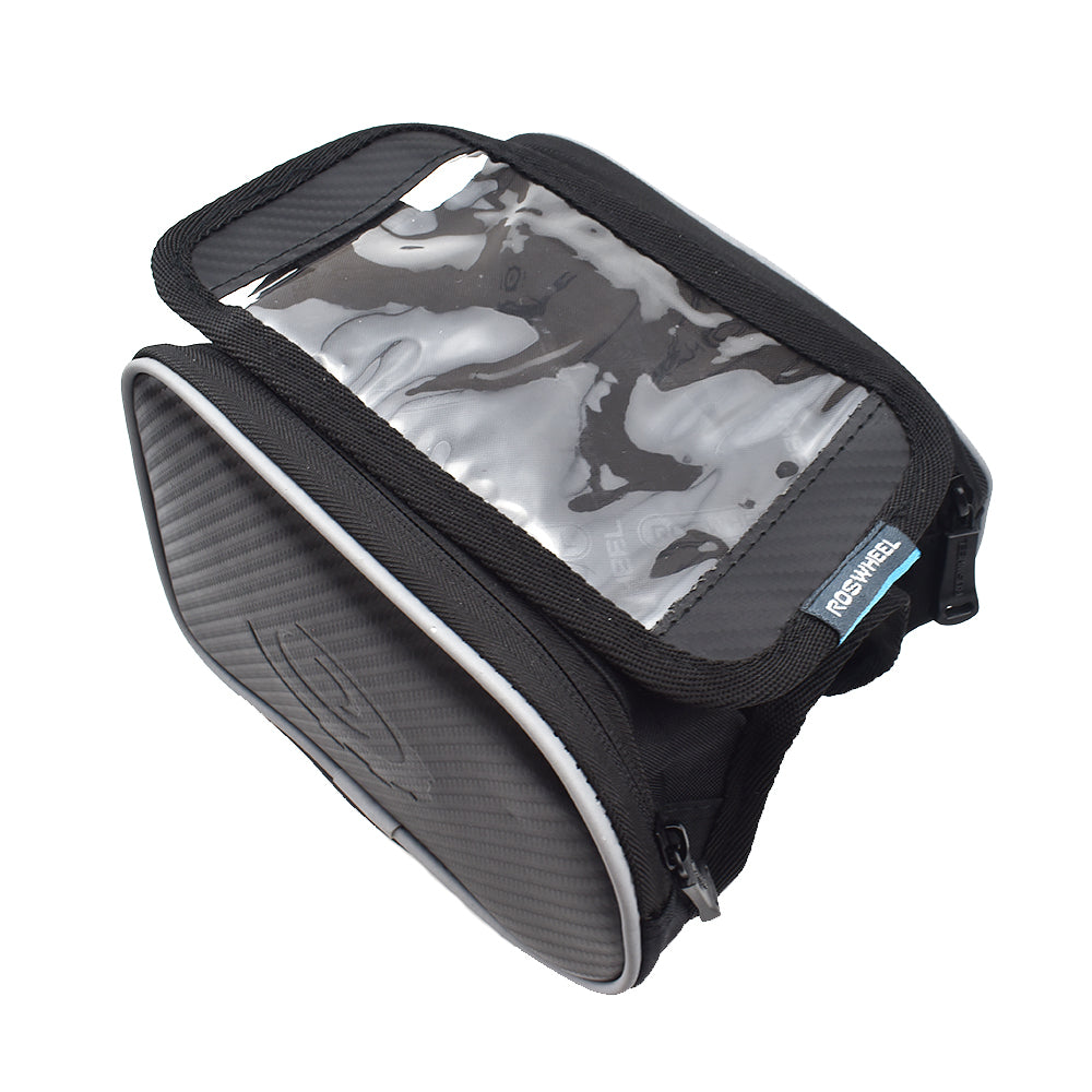 Bicycle Bike Cycling Front Top Tube Frame Pannier Double Bag Pouch Phone Holder