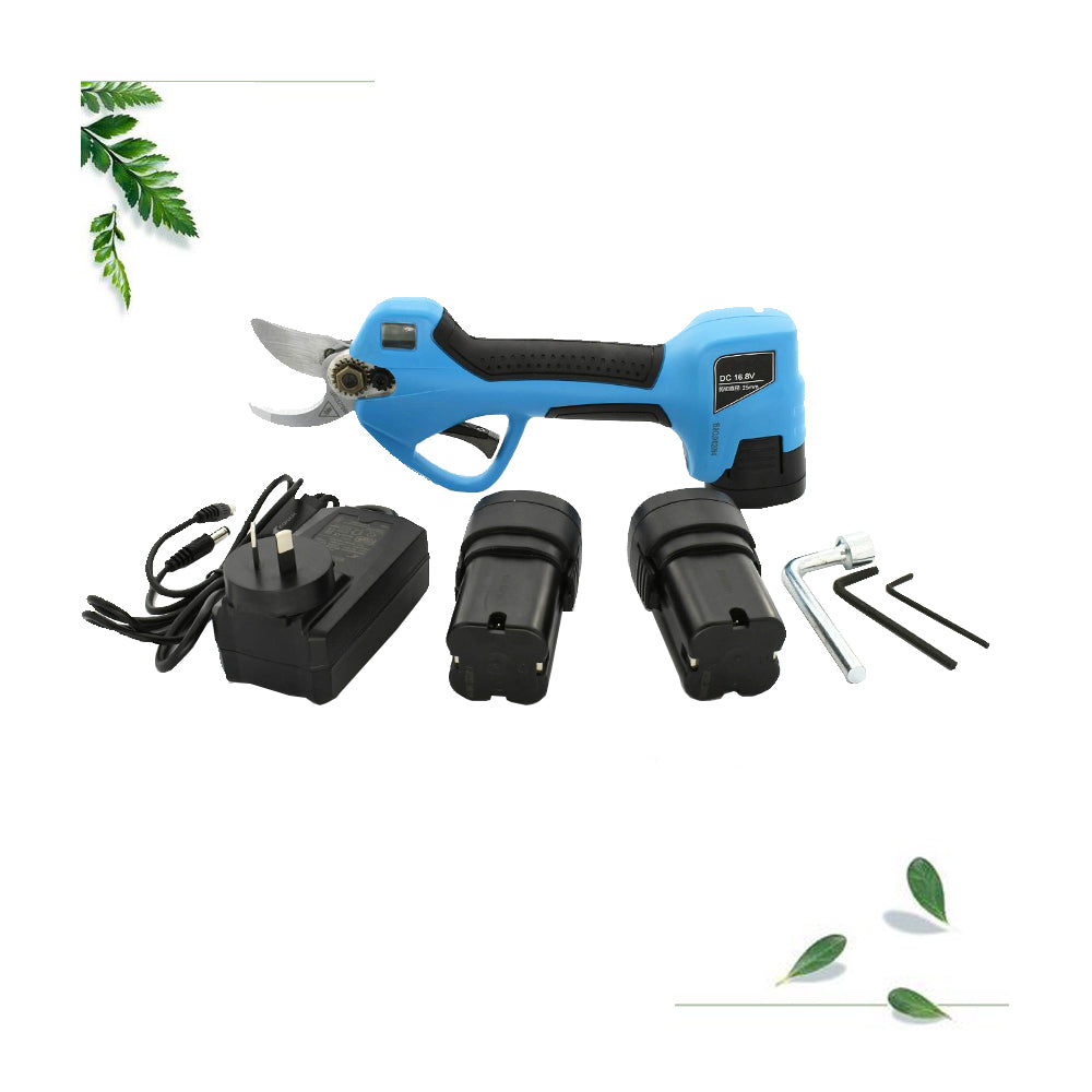 Intelligent Screen 16.8V Electric Cordless Pruner Garden 3 Battery 25mm Cutting